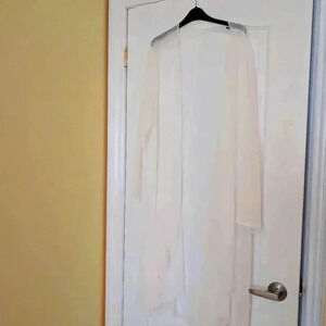 Shein  curve 4XL white cover up